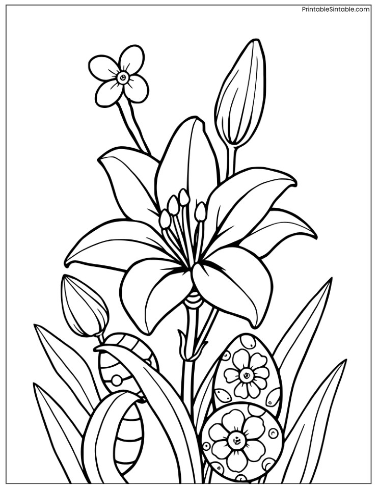 beautiful easter lily