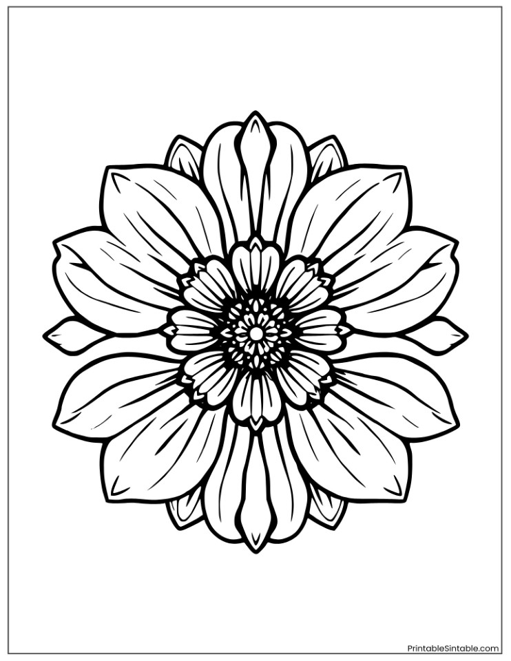 beautiful petunia mandala