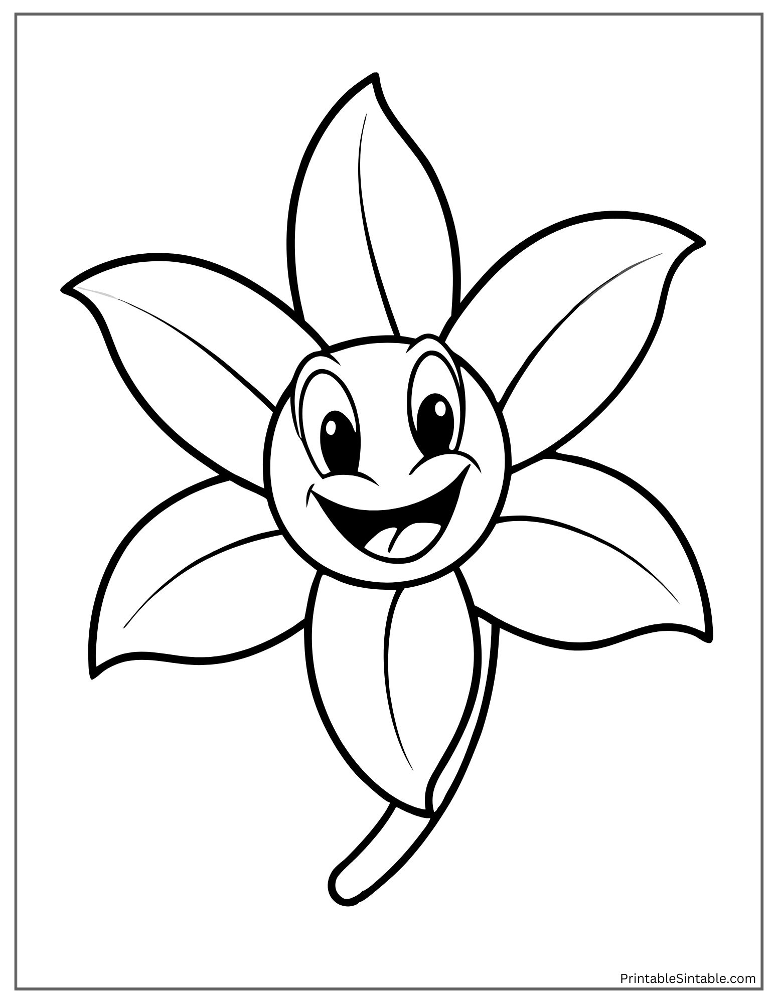 cute lily with a smiling face