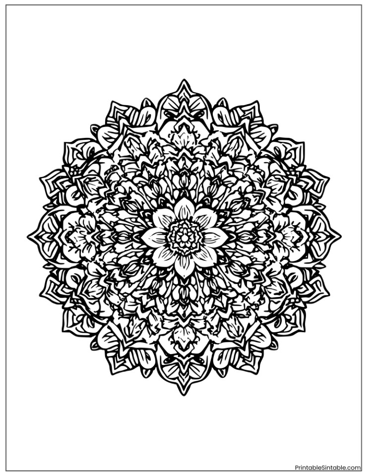 difficult rose mandala