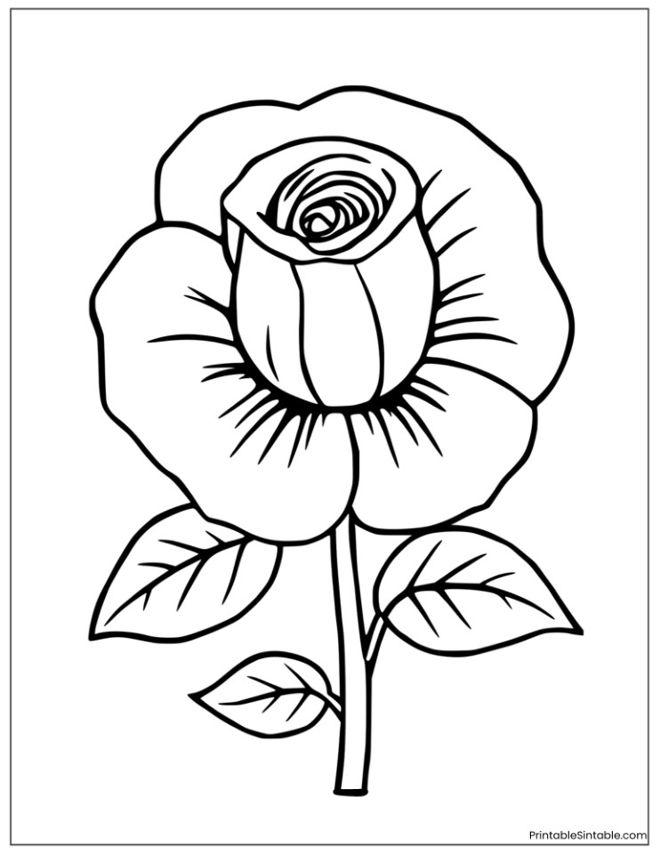 easy rose for little artists