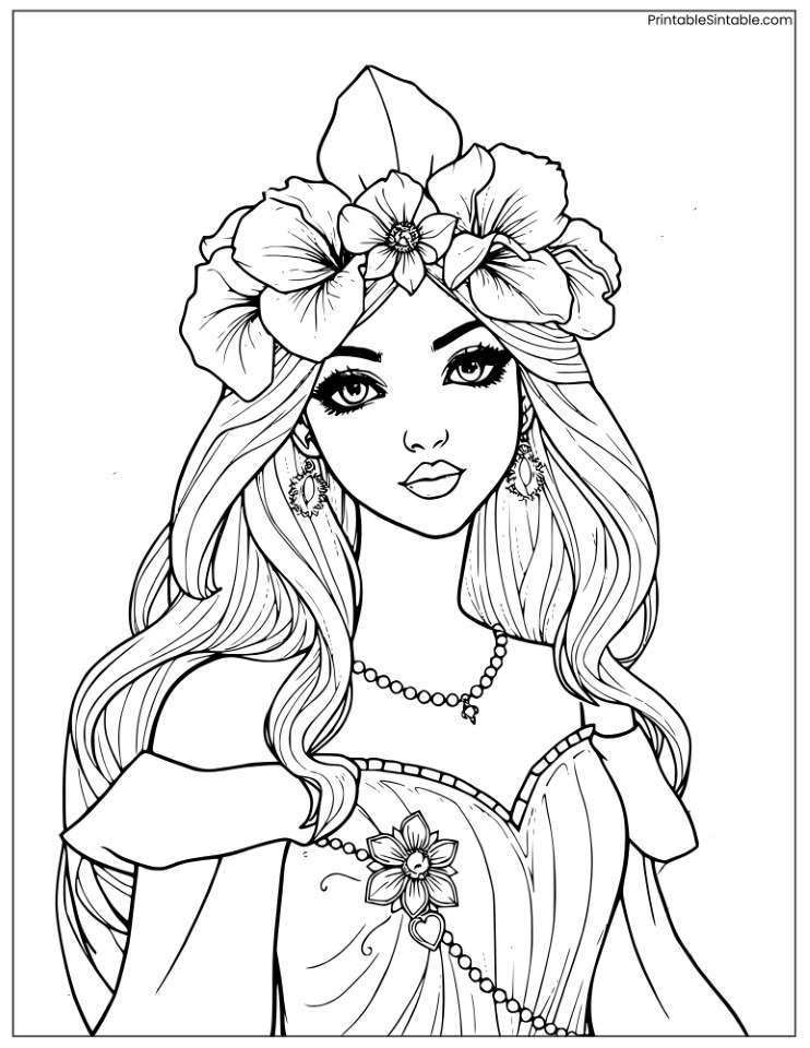 fantasy princess iris crown