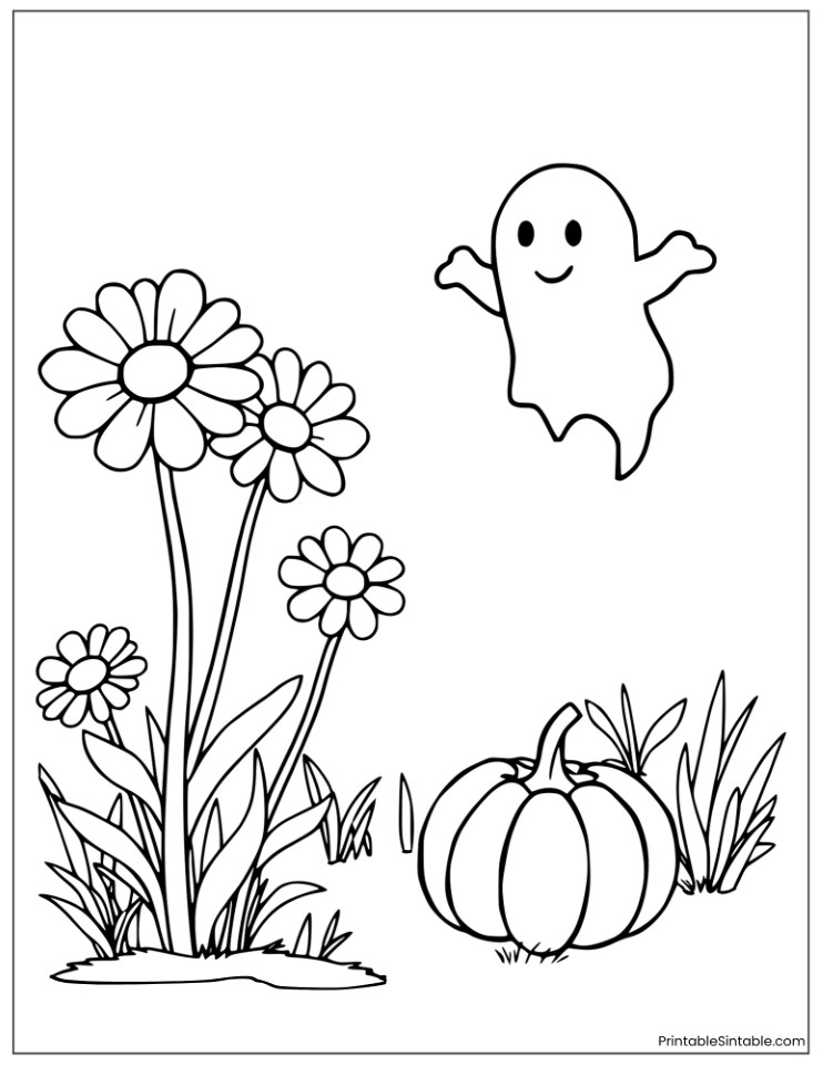 halloween spooky daisy flowers