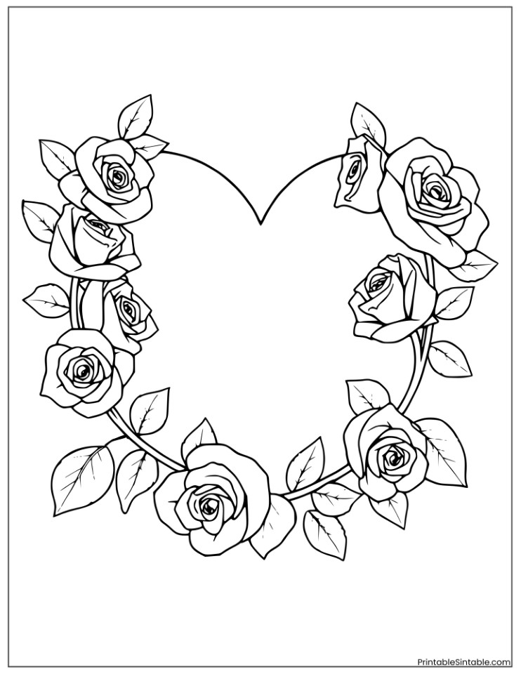 heart shaped roses
