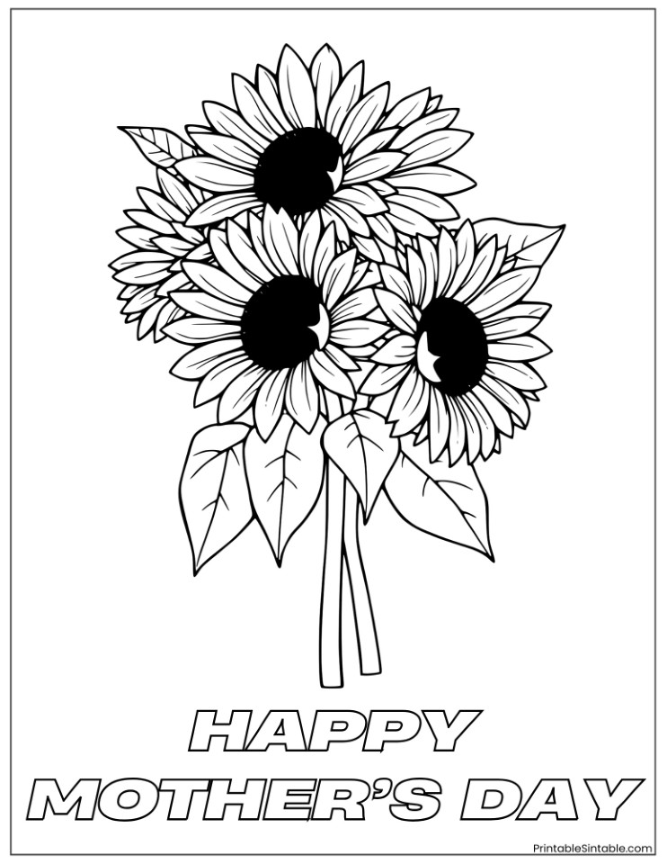 mothers day sunflower bouquet