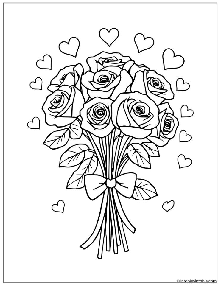 romantic rose bouquet for valentine’s day