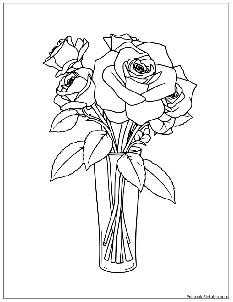 rose bouquet in a vase