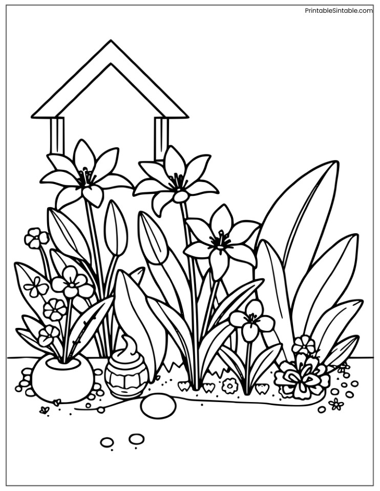 simple lily garden